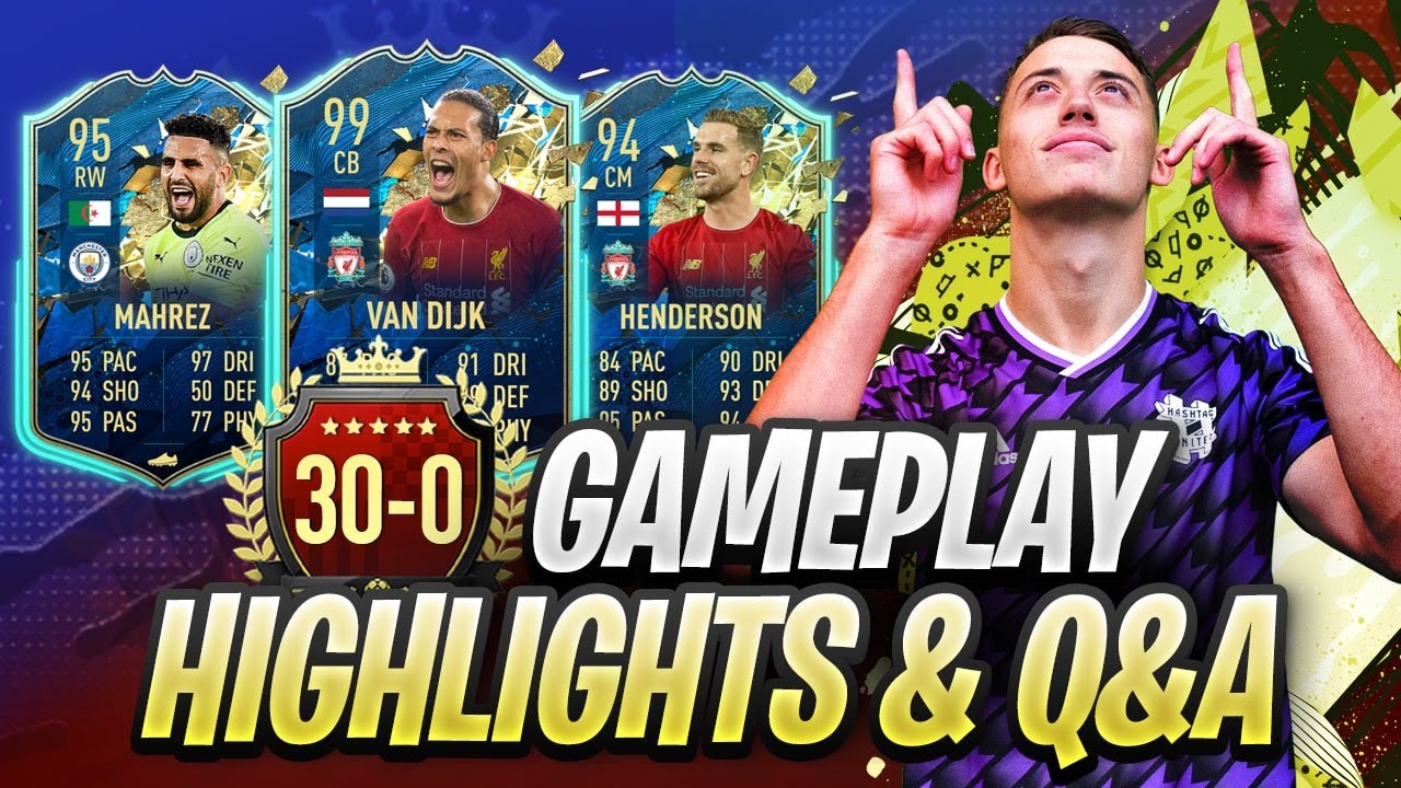 30-0 TOP 100 PREM TOTS FUT CHAMPIONS GAMEPLAY HIGHLIGHTS + Q&A | FIFA 20 ULTIMATE TEAM!
