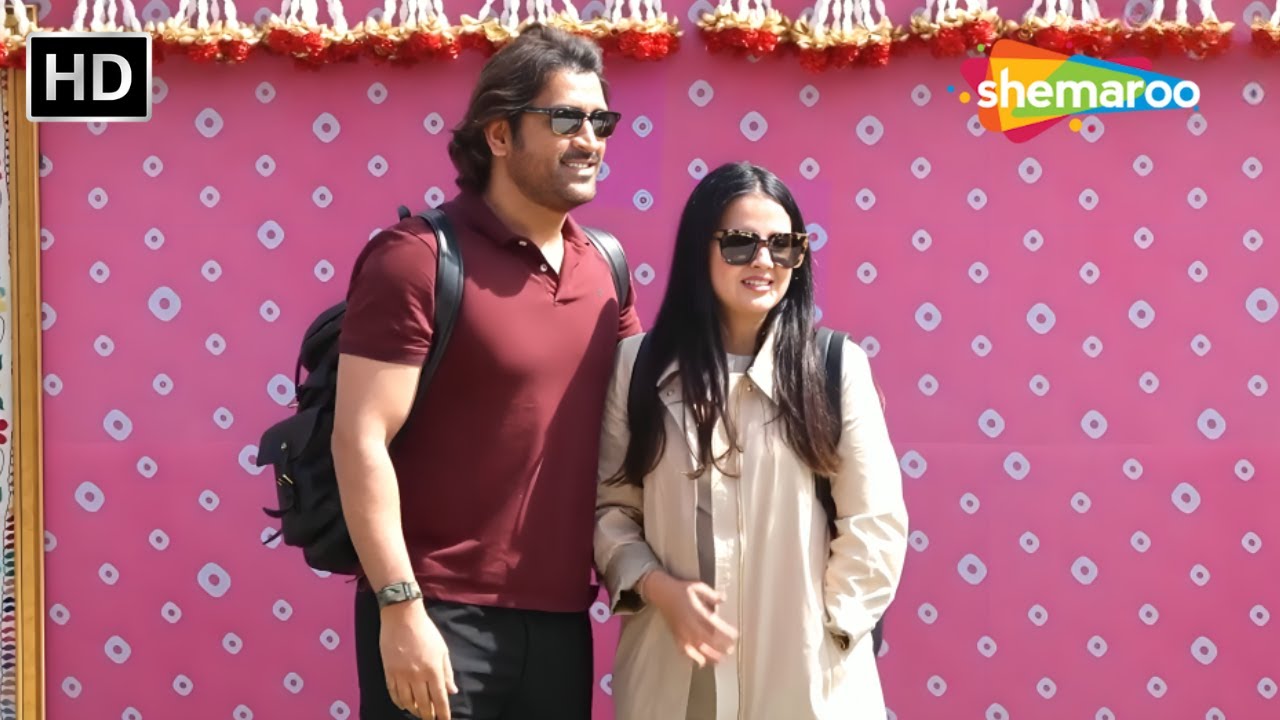 MS Dhoni with Sakshi at the Pre-Wedding of Anant Ambani - Radhika Merchant