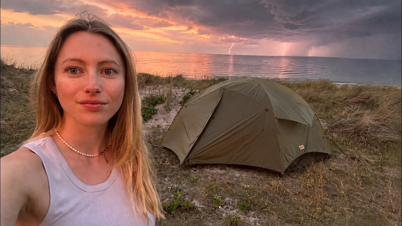 Solo Camping in a Heatwave&hellip; Then a Dangerous Storm Hit