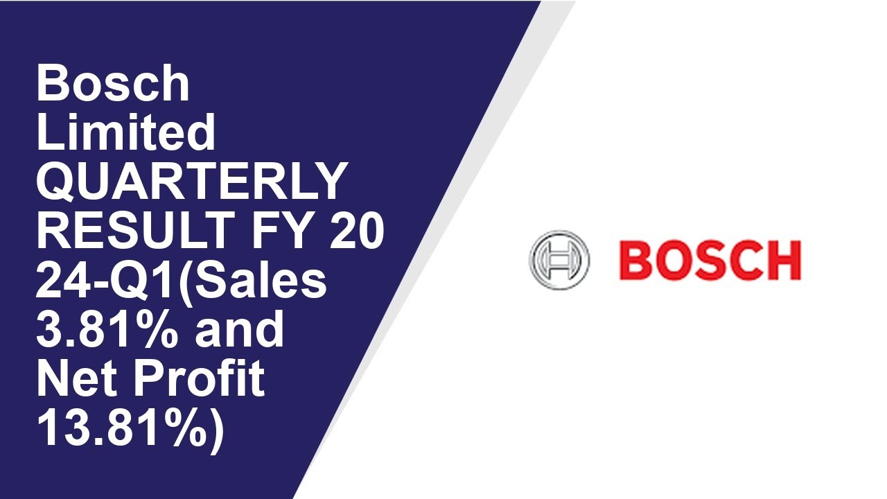 Bosch Limited Standalone Quarterly Result | Q1 Result 2024 | Bosch Limited latest news