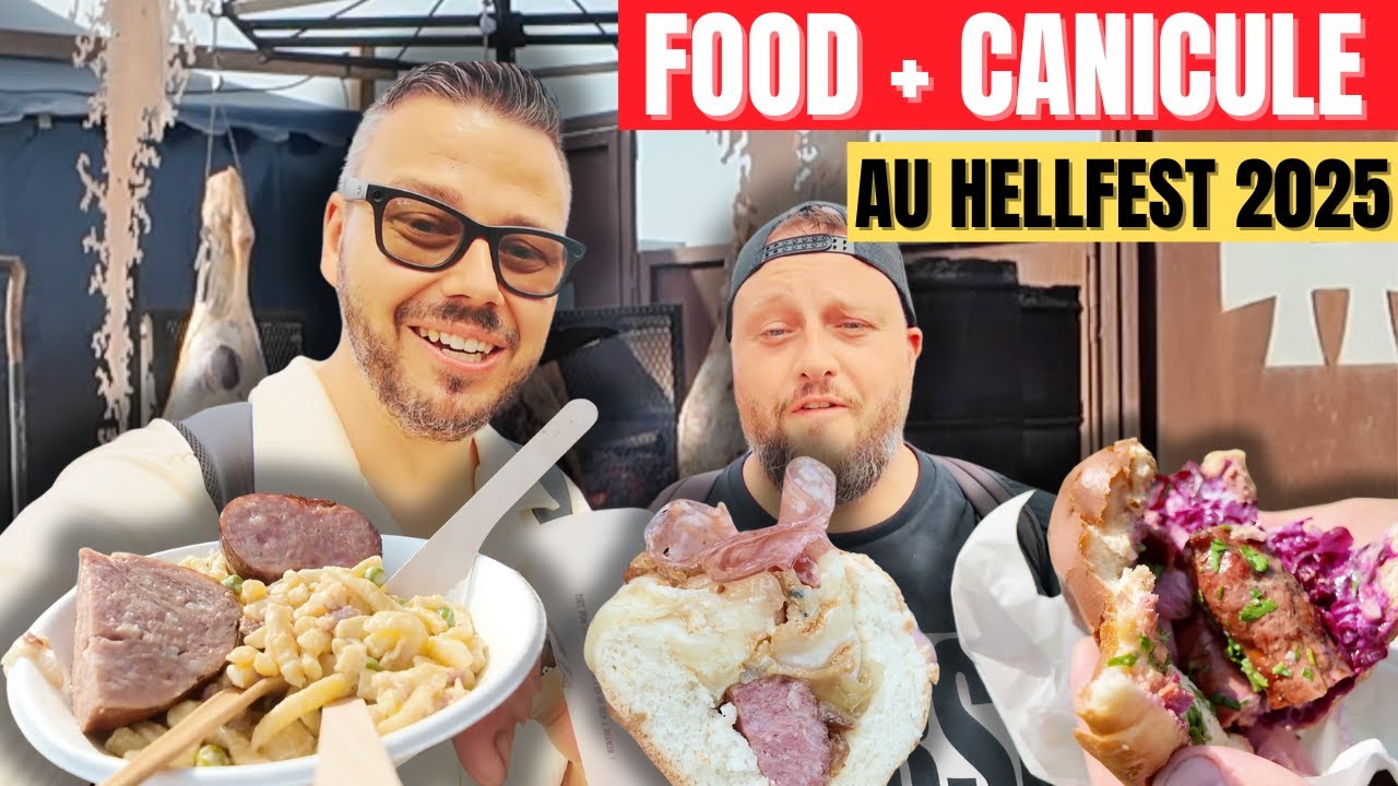 🔥 On teste TOUTE la FOOD ULTRA FAT du HELLFEST… malgré la CANICULE ! VLOG 1641