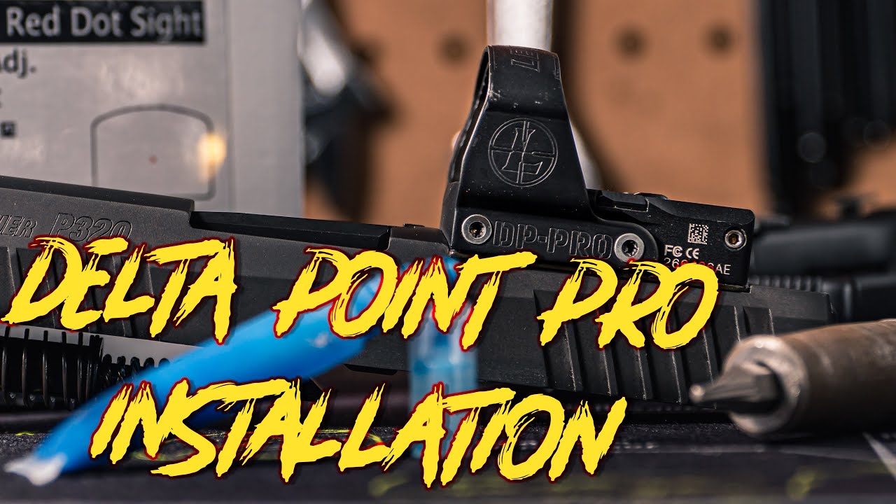 Установка оптики Leupold Delta Point на компактный пистолет SIG P320 X.