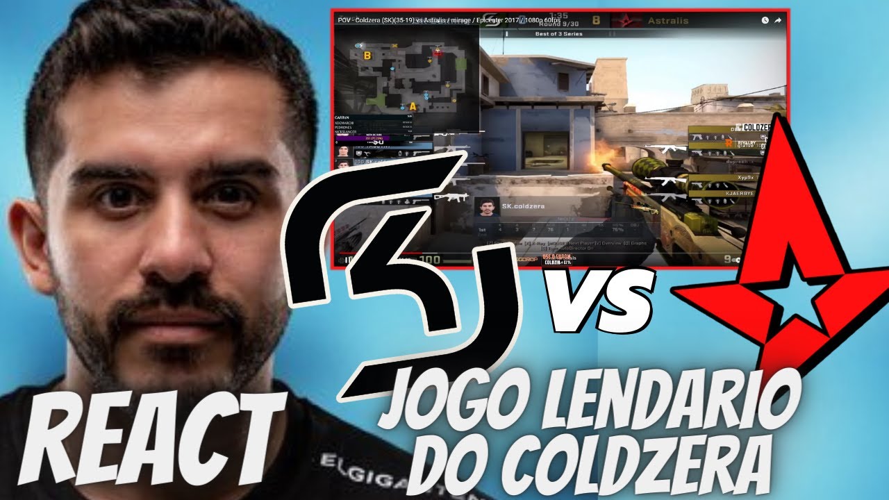 COLDZERA reage a sua POV, SK GAMING vs ASTRALIS!! 35/19 