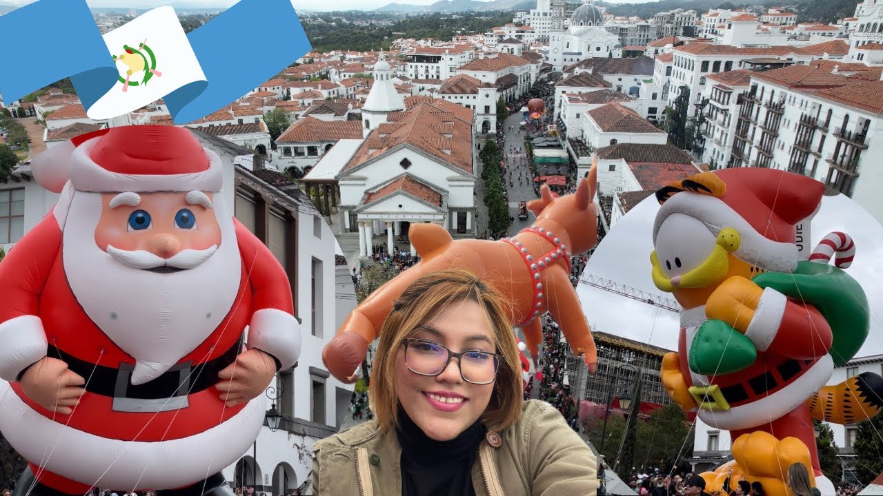 As&iacute; se vivi&oacute; el Desfile de Globos Gigantes Ciudad Cayal&aacute; (Guatemala) 2024 🎅⛄️🎄😱
