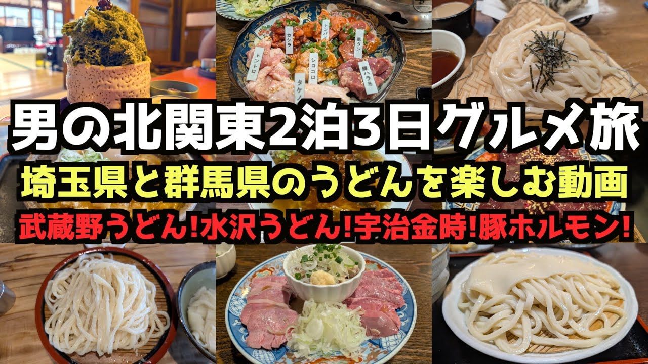 【埼玉県・群馬県旅行】男の北関東2泊3日グルメ旅 #群馬県 #埼玉