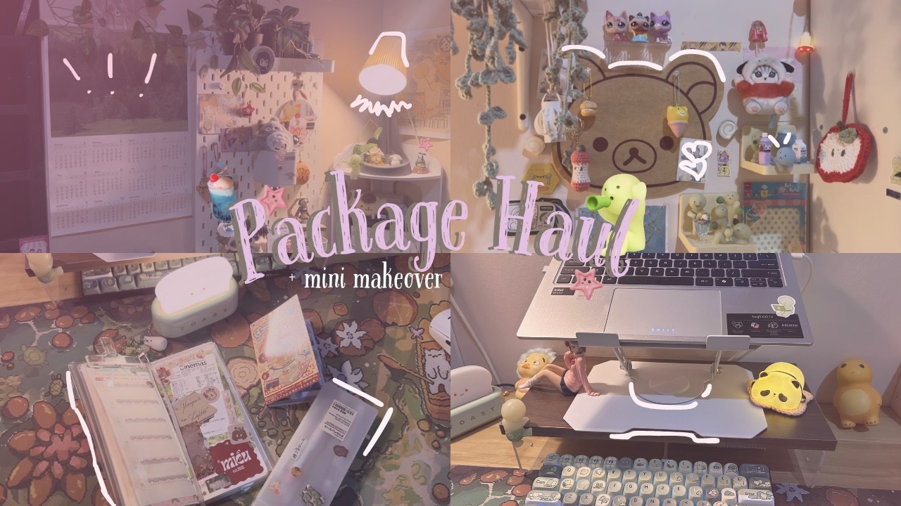 Unboxing & Package Haul 📦 | + mini makeover, daily planner 🍎