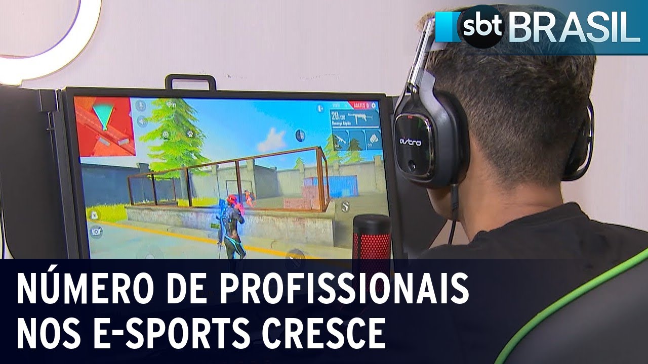 Número de profissionais nos e-sports aumenta 33% em 2020 | SBT Brasil (13/11/20)