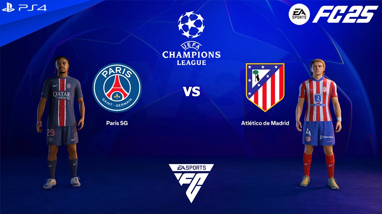 FC 25 PS4 — ПСЖ против Атлетико Мадрид | Лига чемпионов УЕФА 24/25
