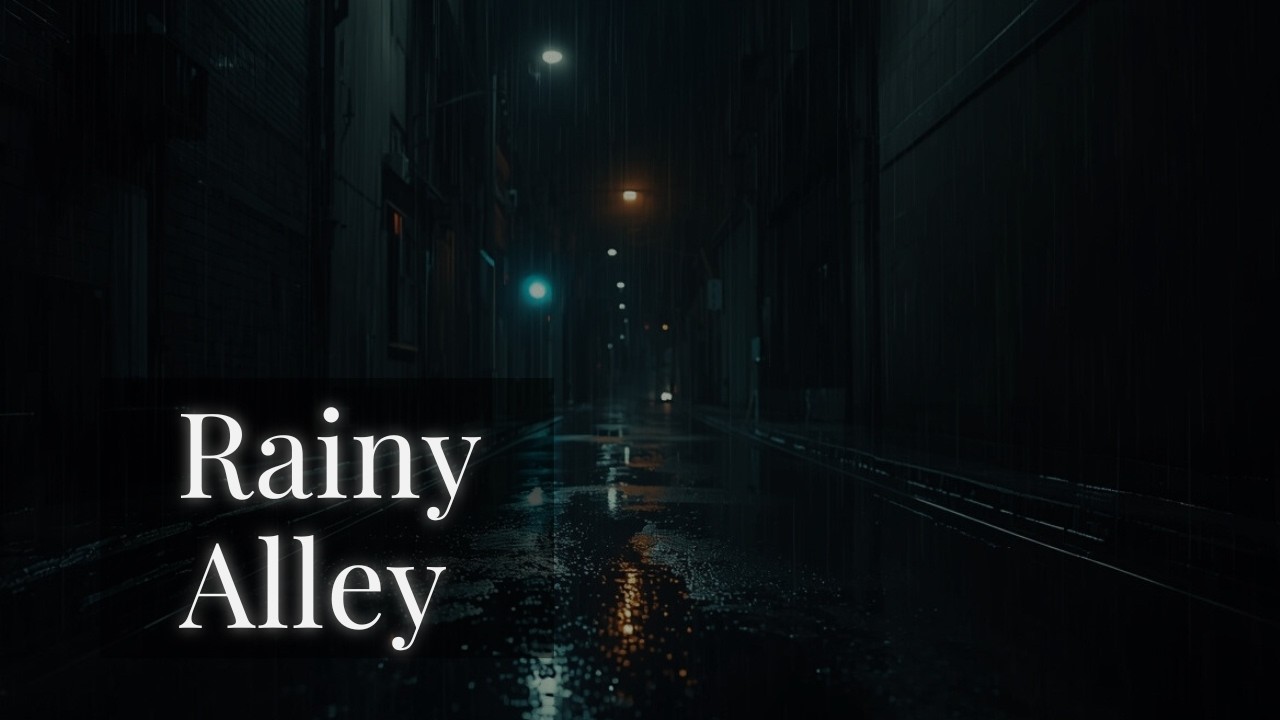 Rainy Alley 🌧️ Dark Calm Lofi Jazz
