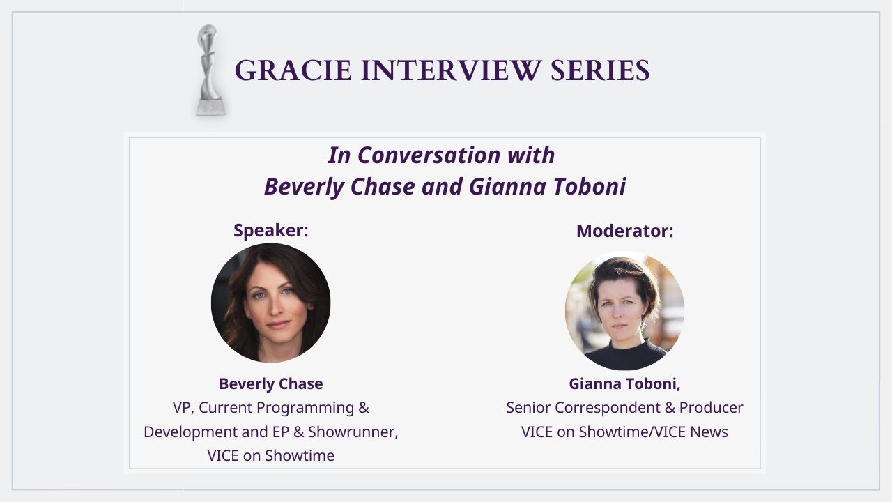 Preview: In Conversation with Beverly Chase and Gianna Toboni