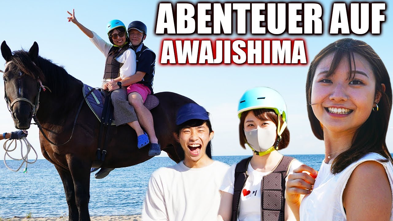 Abenteuer auf Awaji-shima - Reiten mit Japanerinnen am Strand