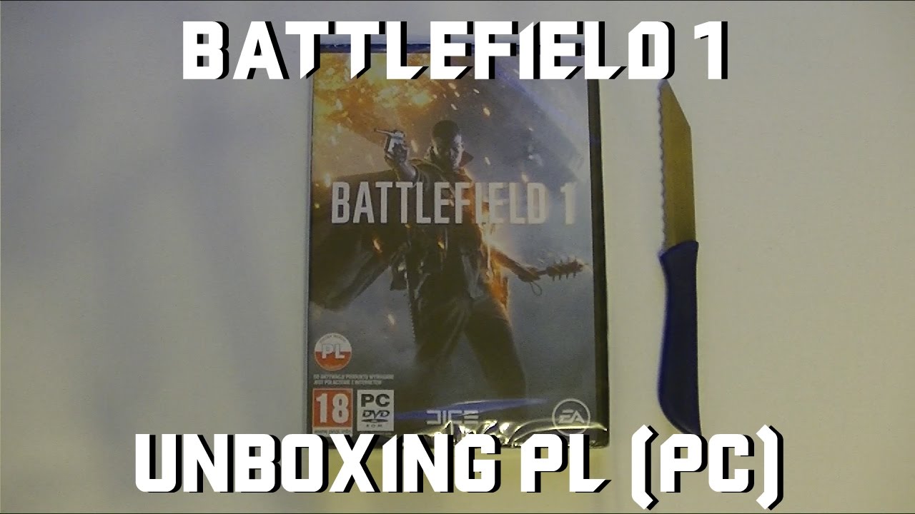 UNBOXING - BATTLEFIELD 1 PC PL