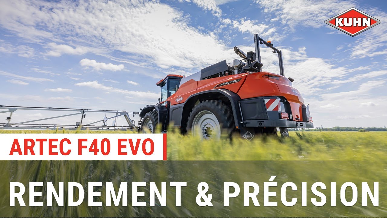 Rendement et pr&eacute;cision de travail avec le pulv&eacute;risateur automoteur ARTEC F40 EVO | KUHN