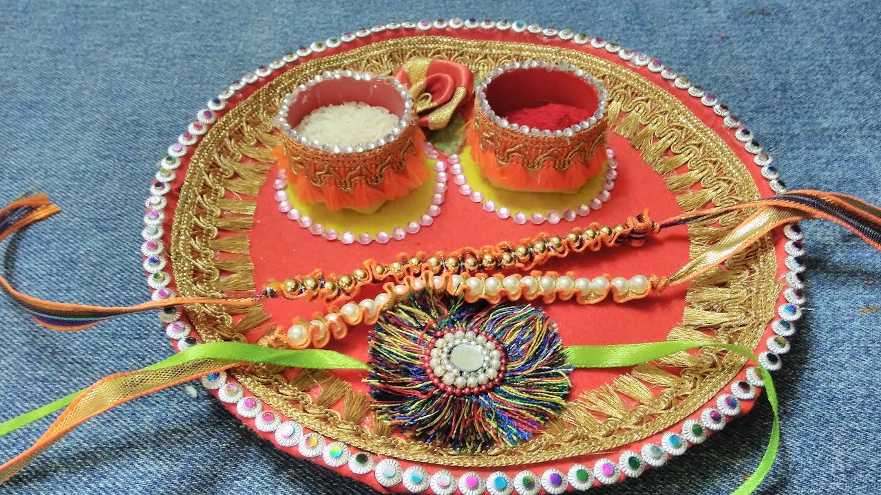 Rakhi ki Thali Decoration|Raksha bandhan 2020 | rakhi pooja thali |Useful Creations