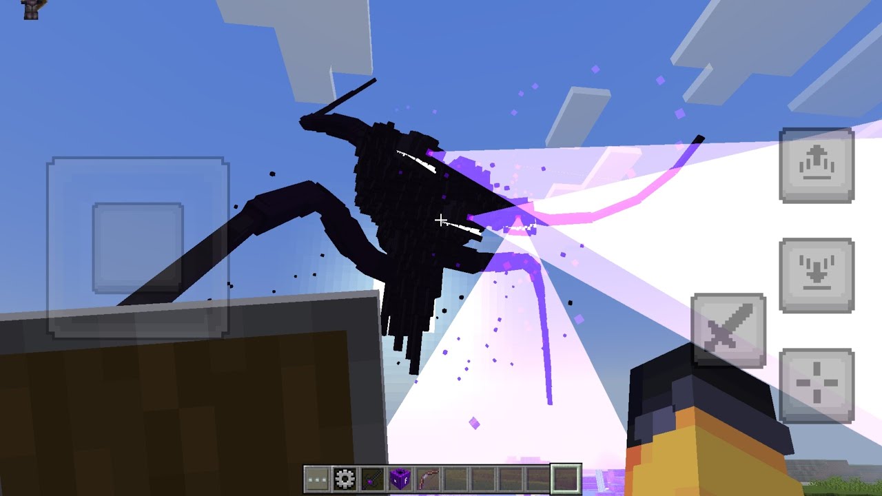 An idiot fights the wither storm