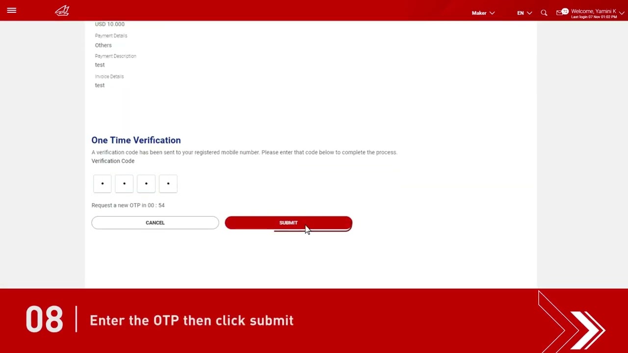 Gulf Bank Corporate Online Banking &ndash; International Transfers