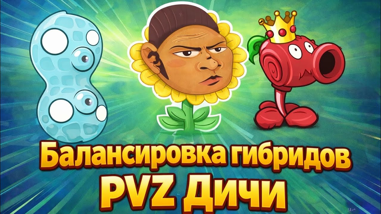 🔥Официальная балансировка гибридов PVZ Дичи