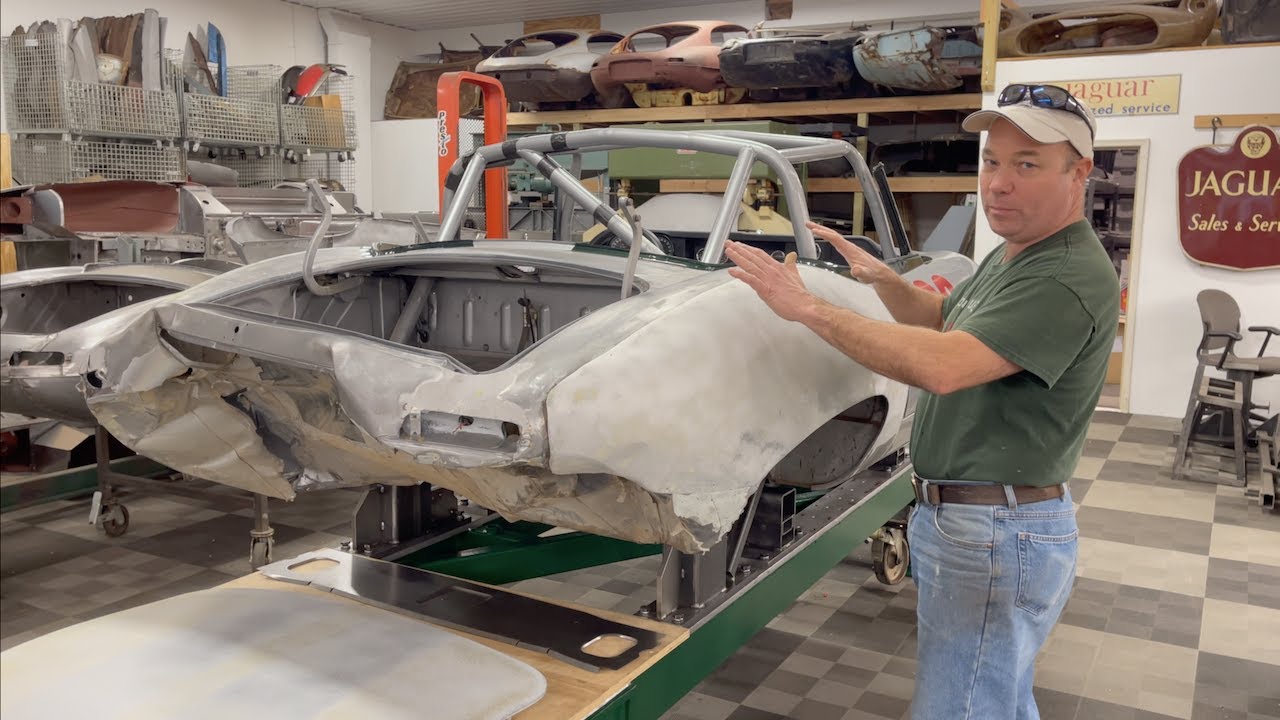Jaguar E-Type - Racing Damage Repair - 1967 OTS Roadster - Part 1