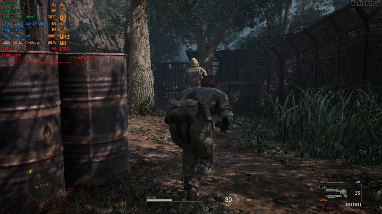 METAL GEAR SOLID Δ: SNAKE EATER | RTX 3060 12GB | Performance Test