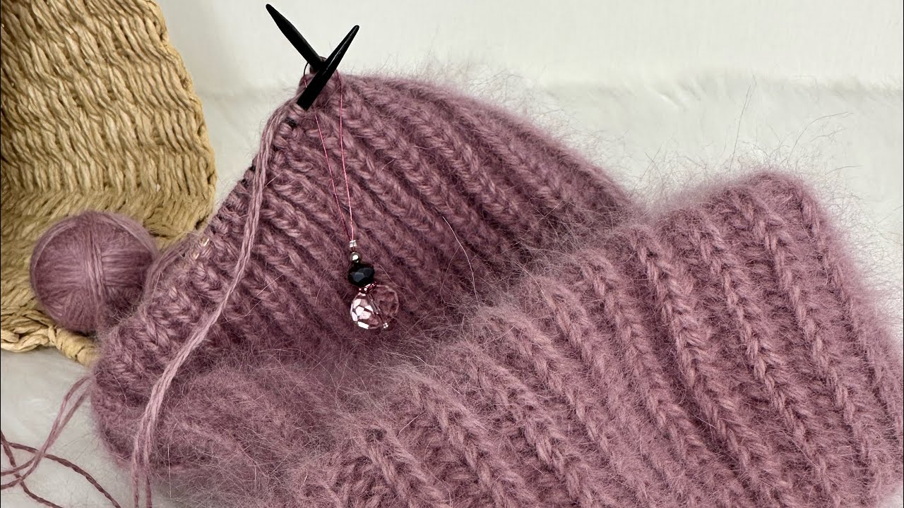 МК Закривання маківки на шапочці обʼємною резинкою 🧶👌