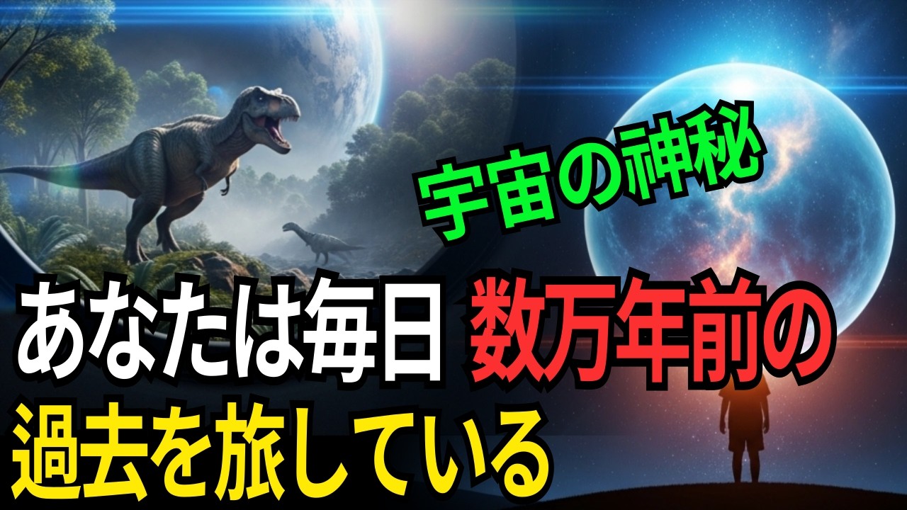 宇宙の神秘：あなたは毎日、数万年前の過去を旅している。