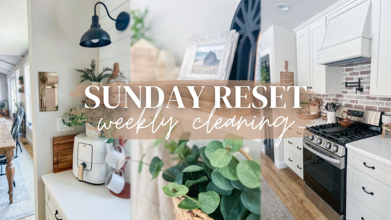 SUNDAY RESET // WEEKLY CLEANING, MEAL PLAN AND GROCERY HAUL // CHARLOTTE GROVE FARMHOUSE