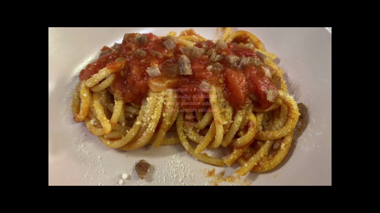 Bucatini all’amatriciana by michele dimonte