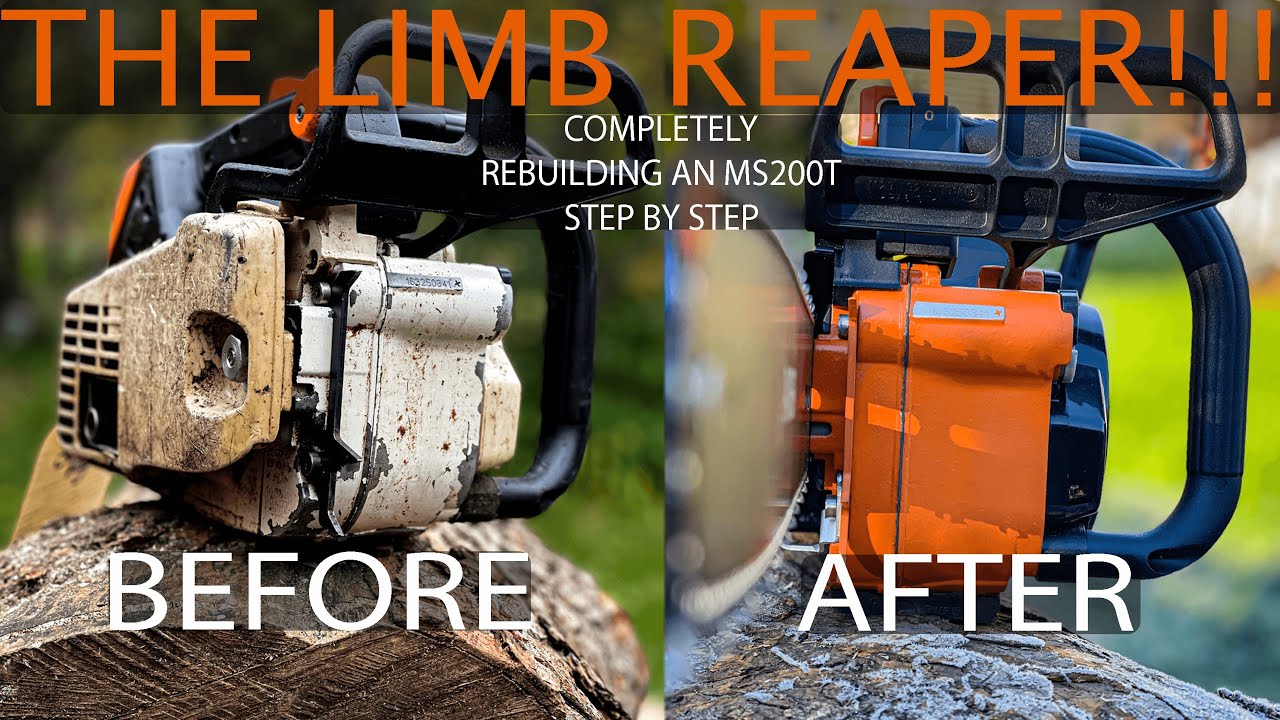 THE LIMB REAPER LIVES!!! Rebuilding and restoring a custom built Stihl MS200t by John's Custom Saws