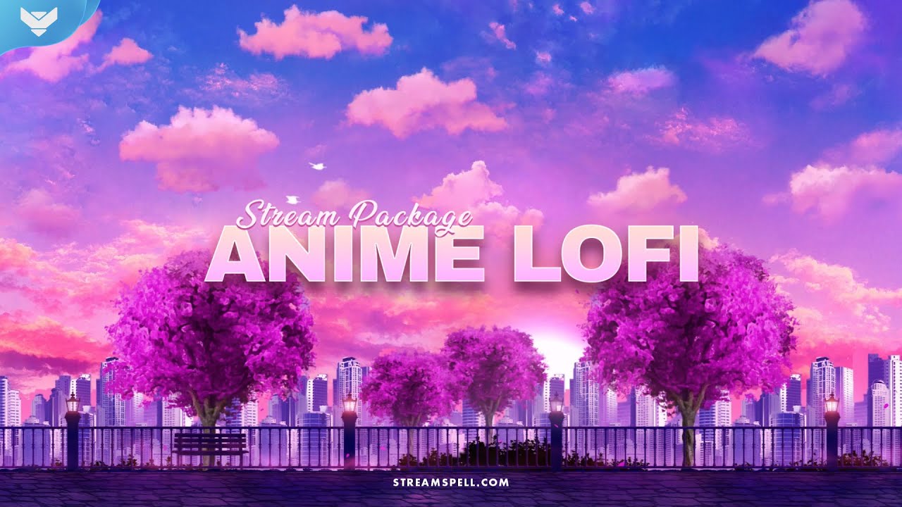 Anime Lofi Stream Overlay Package by StreamSpell