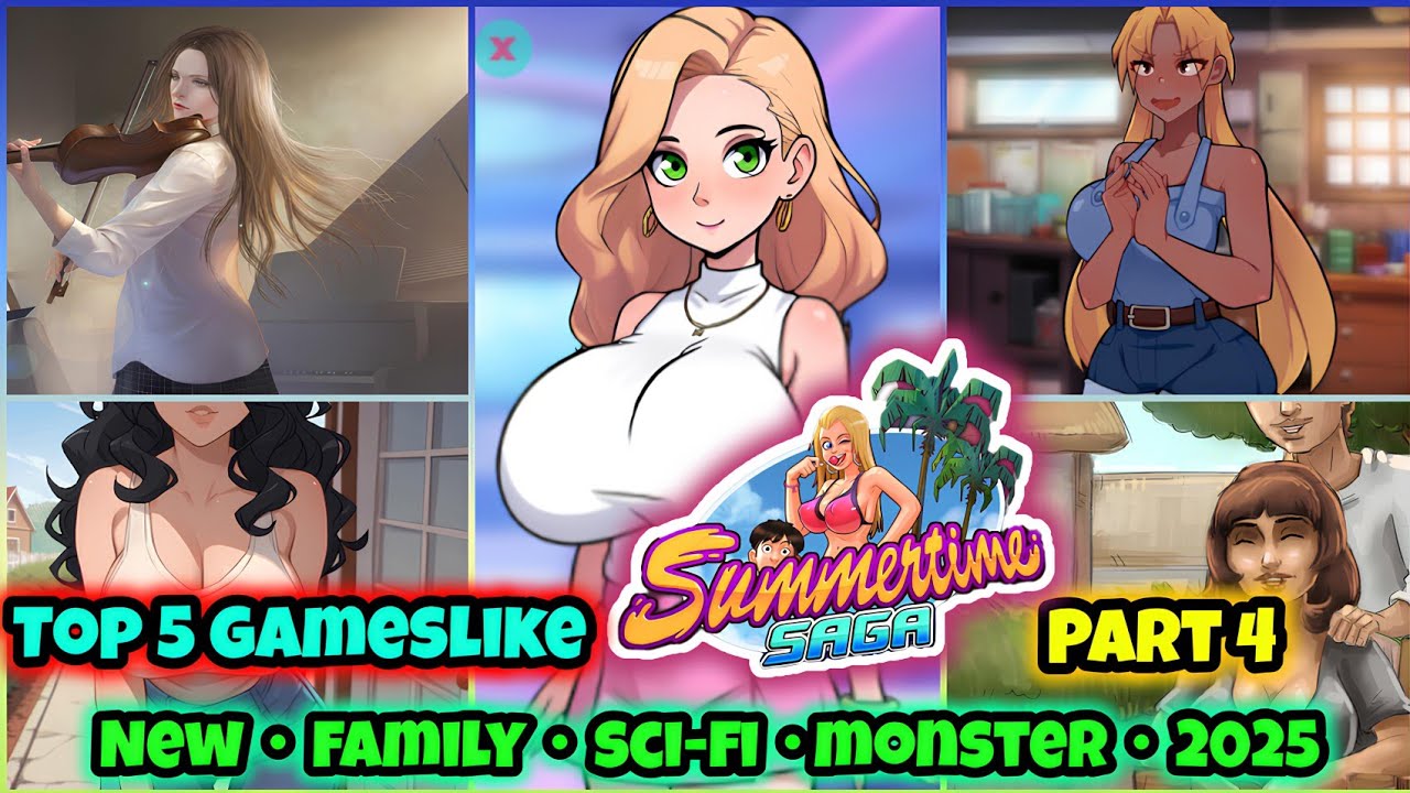 Top 5 Games Like Summertime Saga | New Family & Sci-Fi Adventures 2025 (Part 4)