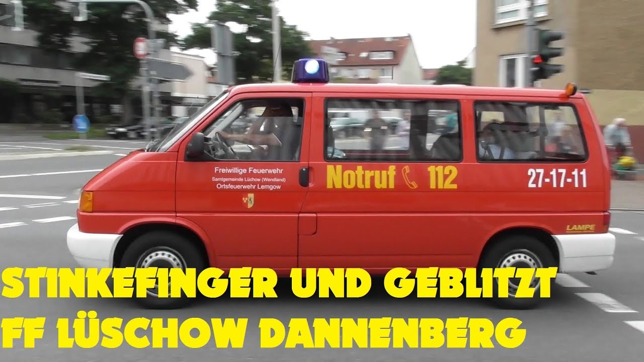 [MITTELFINGER + MEHRFACH GEBLITZT] POLIZEI + FF LÜCHOW DANNENBERG