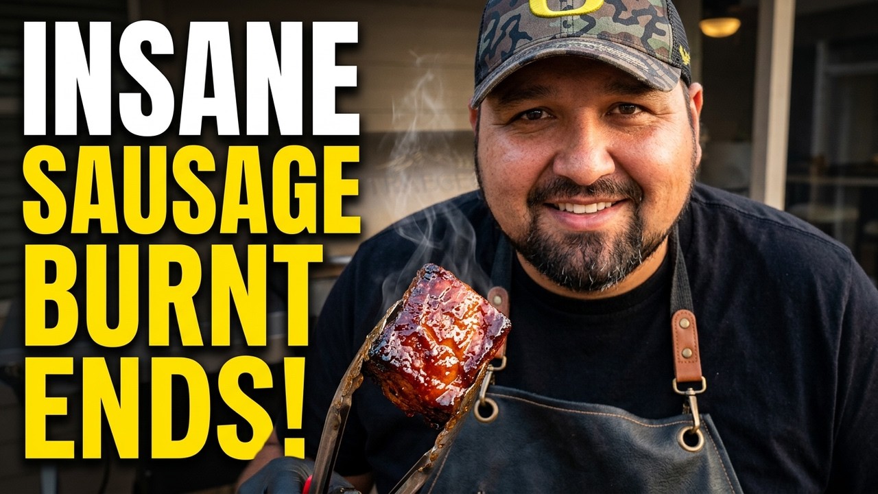 The best smoke sausage burnt ends on Traeger grill - burnt ends on pellet grills