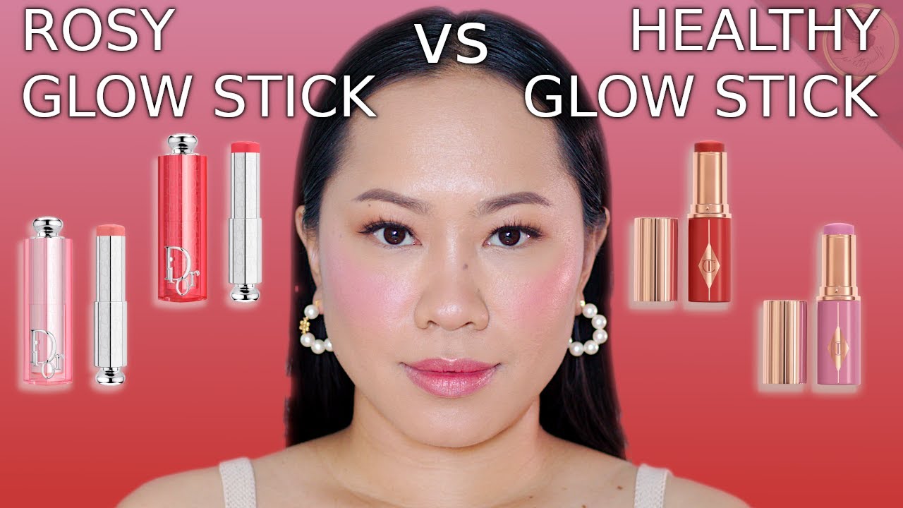 Did they copy each other? DIOR ROSY GLOW STICK & CHARLOTTE TILBURY UNREAL BLUSH HEALTHY GLOW STICK