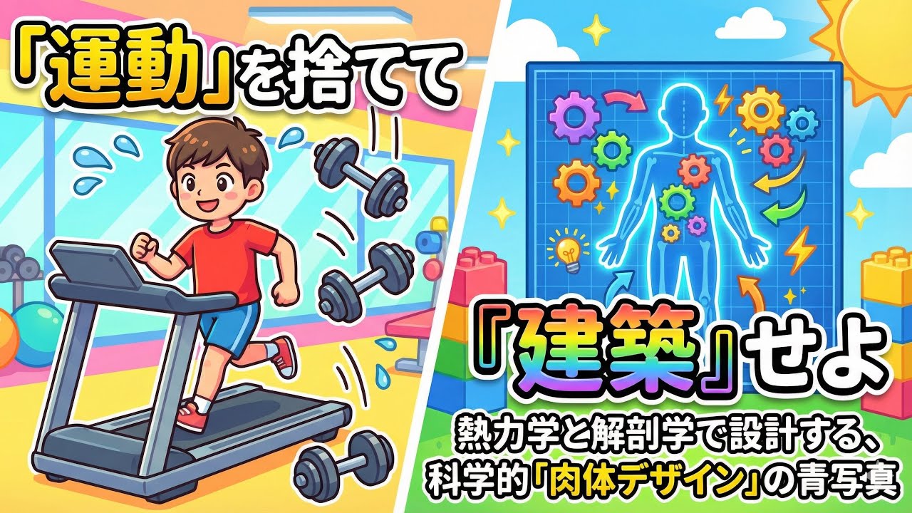 「運動」を捨てて『建築』せよ：熱力学と解剖学で設計する、科学的「肉体デザイン」の青写真