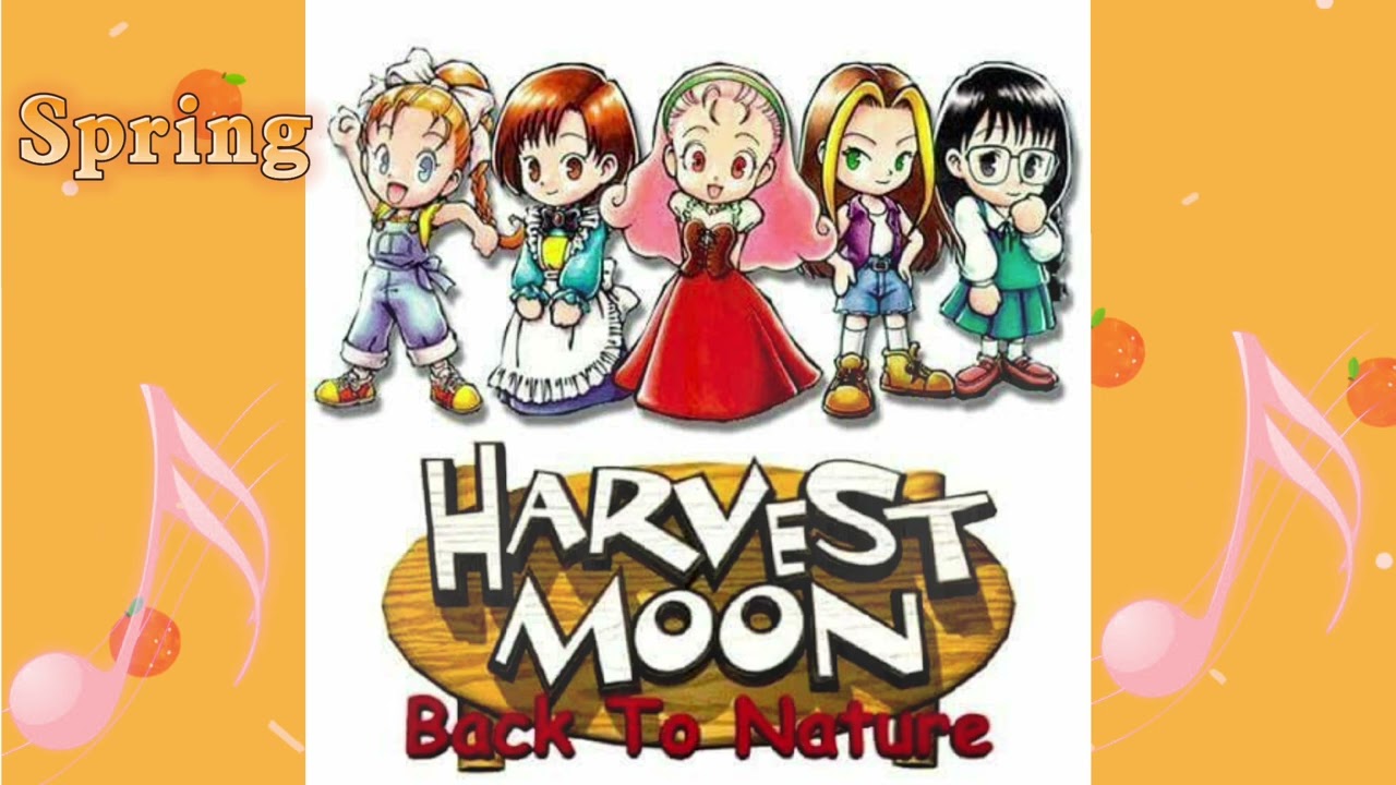 Harvest Moon Back To Nature OST - Spring [Flac Quality Audio] Relaxing Piano Music| Calming Music