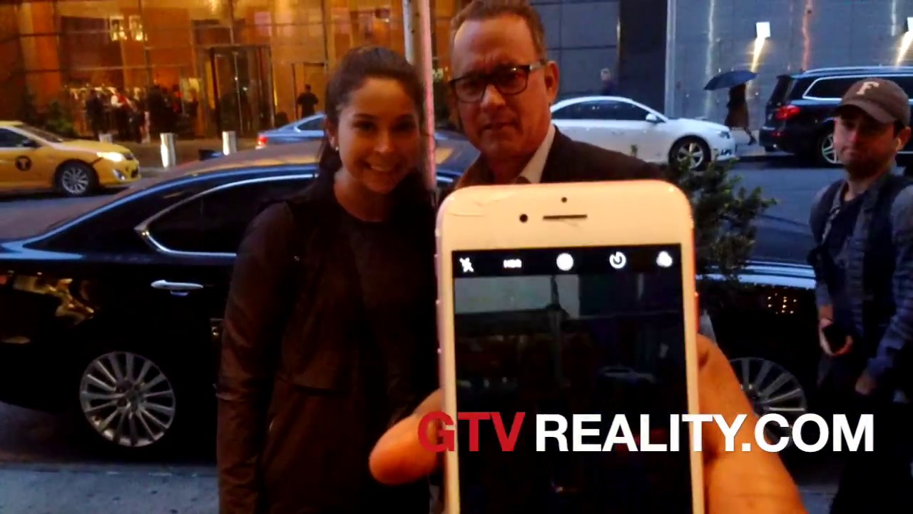 Tom Hanks is very friendly with fans on GTV Reality