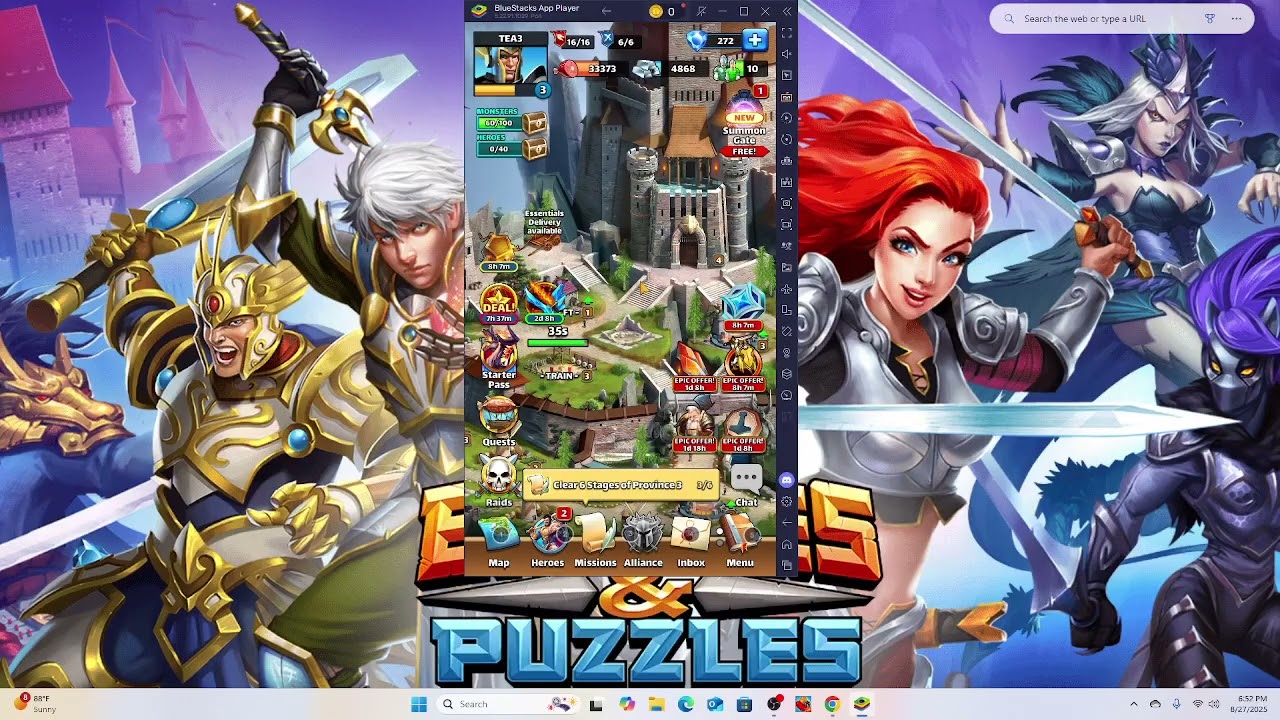 🏰 Empires & Puzzles Beginner Guide | Gems, Heroes & Resource Management Tips (F2P Starting Strategy)