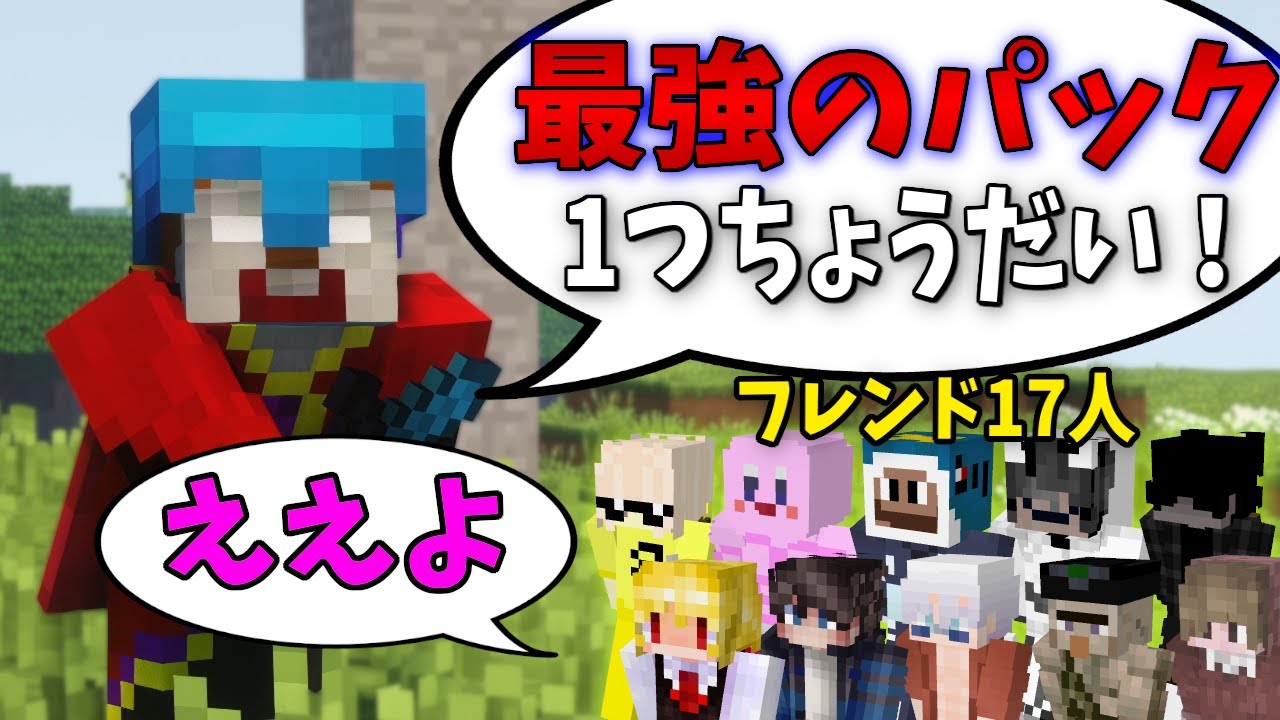 【テクスチャ紹介】17人のフレンドにその人一番お気に入りのテクスチャを聞いてみた！！！！！【マイクラPVP】