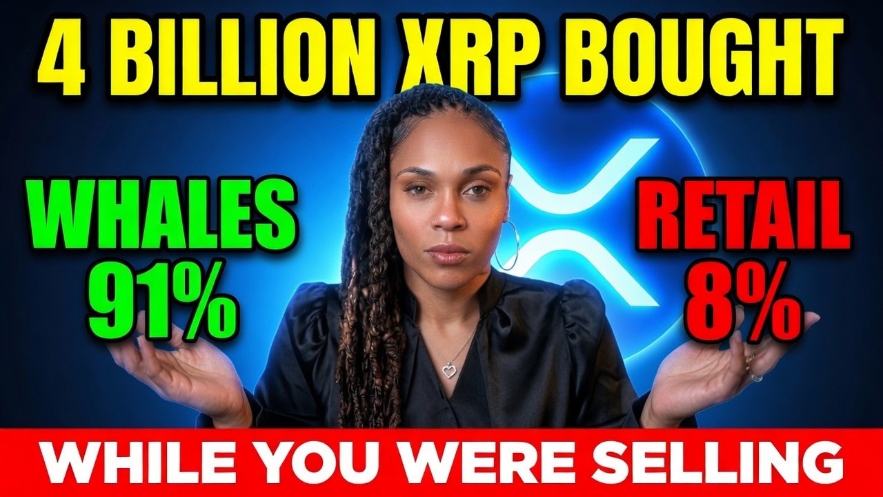 Крупные игроки скупили 4 миллиарда XRP, пока розничные инвесторы ПРОДАВАЛИ