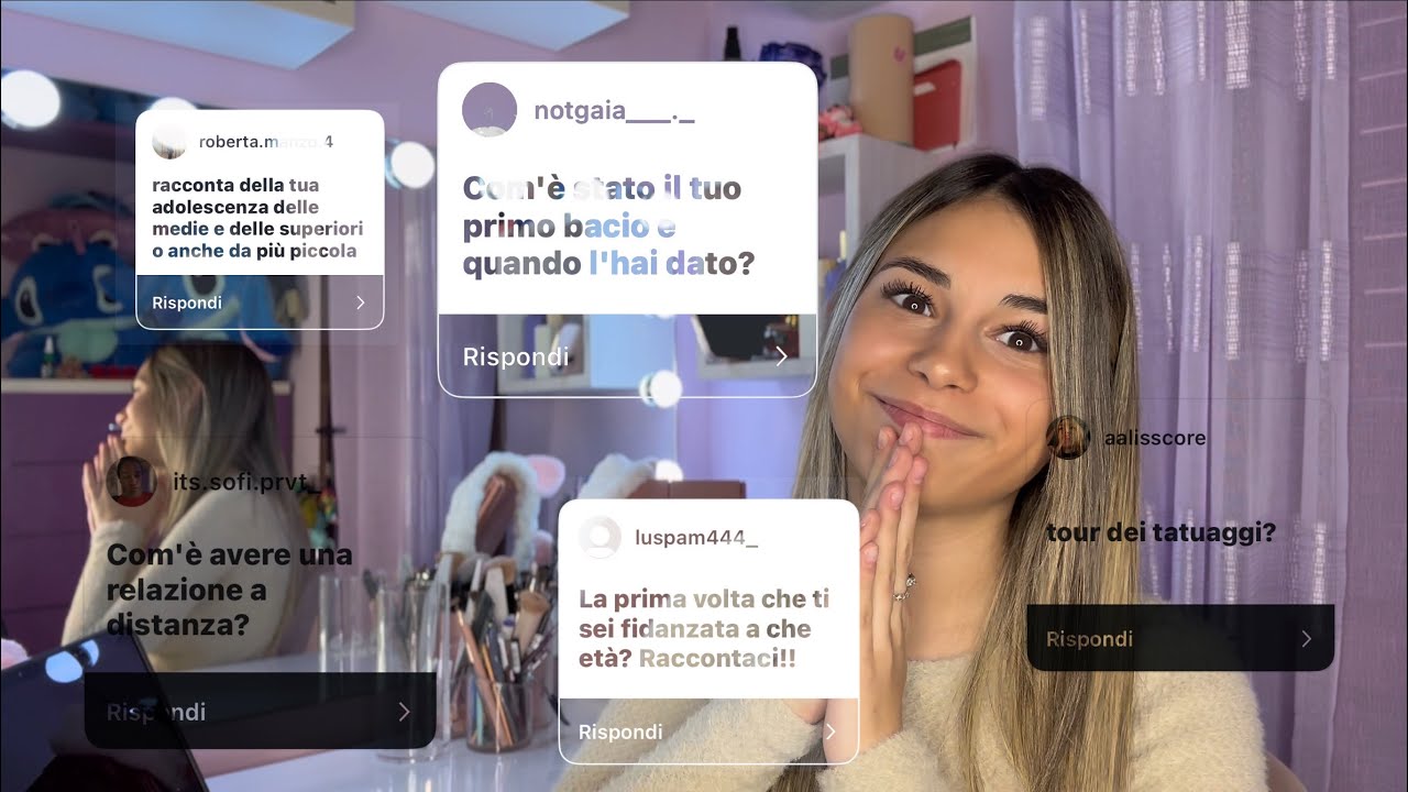 PRIMO BACIO?😳😱|RISPONDO ALLE VOSTRE DOMANDE |