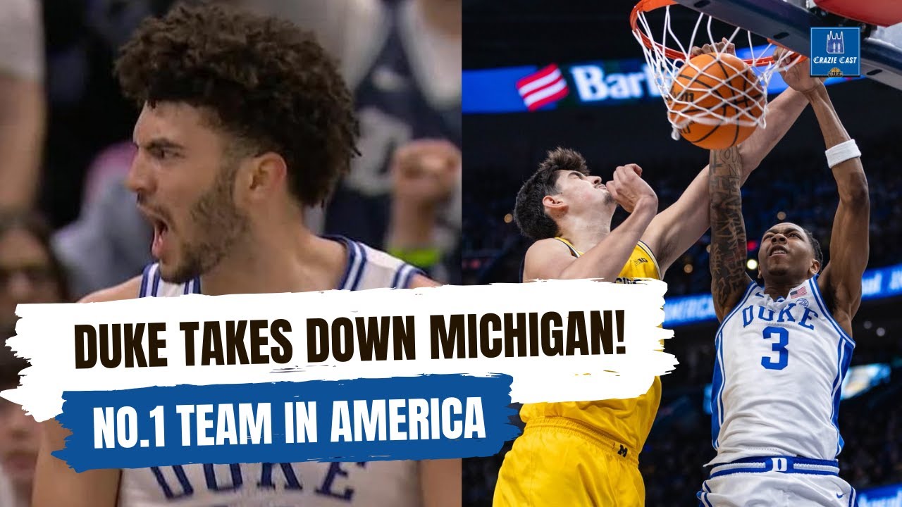 DUKE TAKES DOWN MICHIGAN! BEST TEAM IN AMERICA | Crazie Cast
