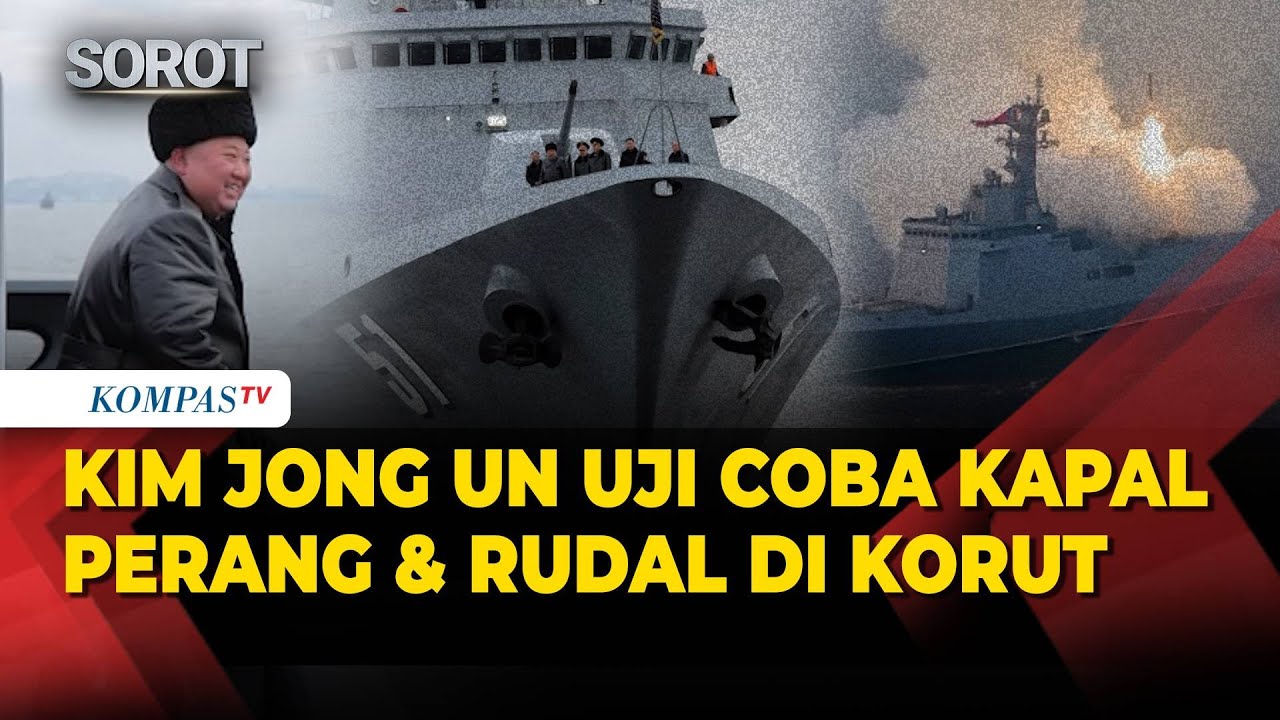 Pemimpin Korea Utara, Kim Jong Un Uji Coba Kapal Perang & Rudal di Tengah Memanasnya Perang Iran