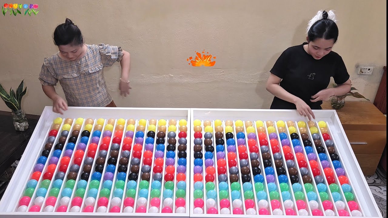 🎧 Relaxing Color Ball Sorting with Gentle ASMR | Calm but Competitive
