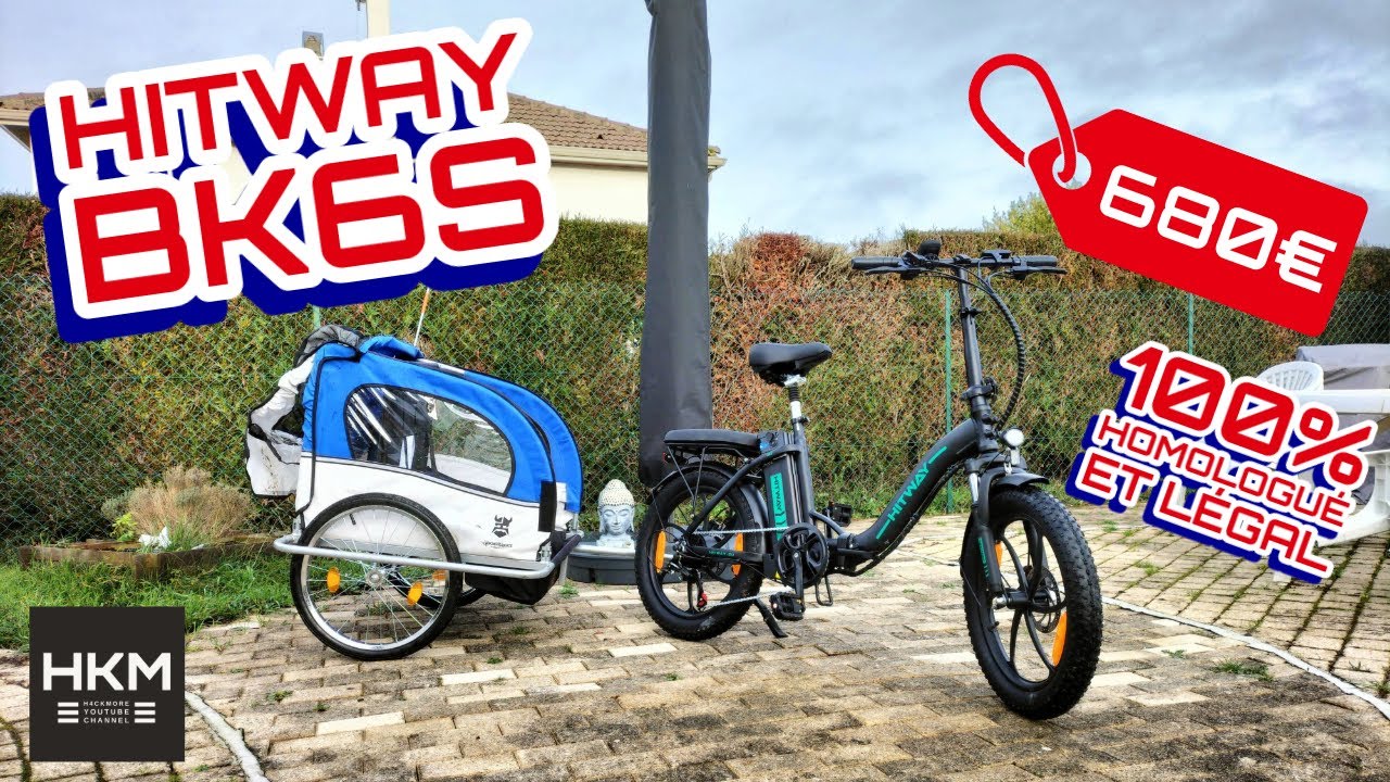 HITWAY BK6S : Le meilleur vélo électrique pliant et 100% légal à moins de 700€ ??