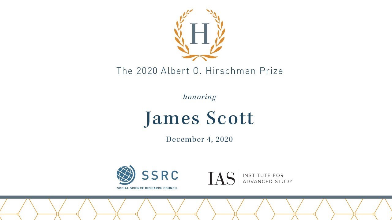 SSRC 2020 Albert O. Hirschman Prize Ceremony and Lecture