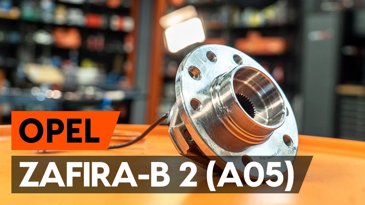 Kaip pakeisti priekinių rato guolis OPEL ZAFIRA-B 2 (A05) [AUTODOC PAMOKA]