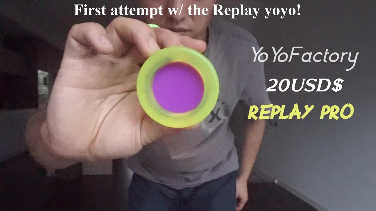 yoyofactory - Replay pro open box and review (clear yellow/purple centre)