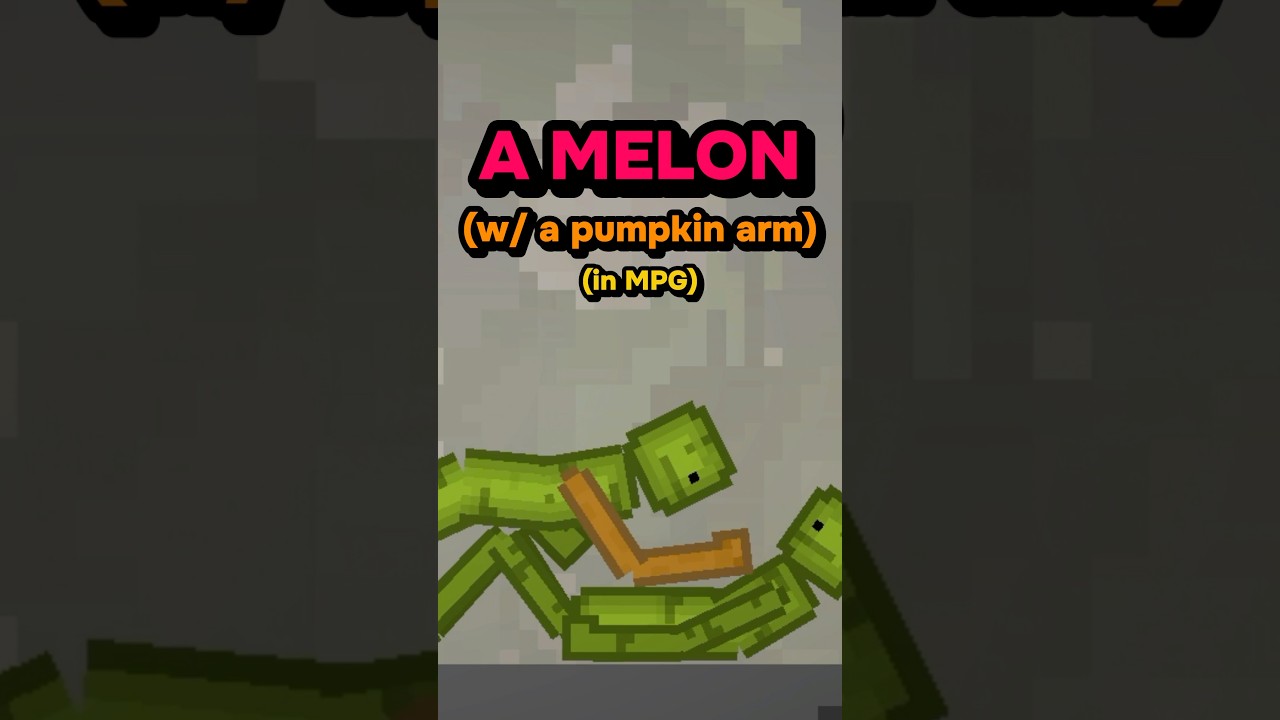 How to make a melon with a PUMPKIN ARM in Melon Playground
