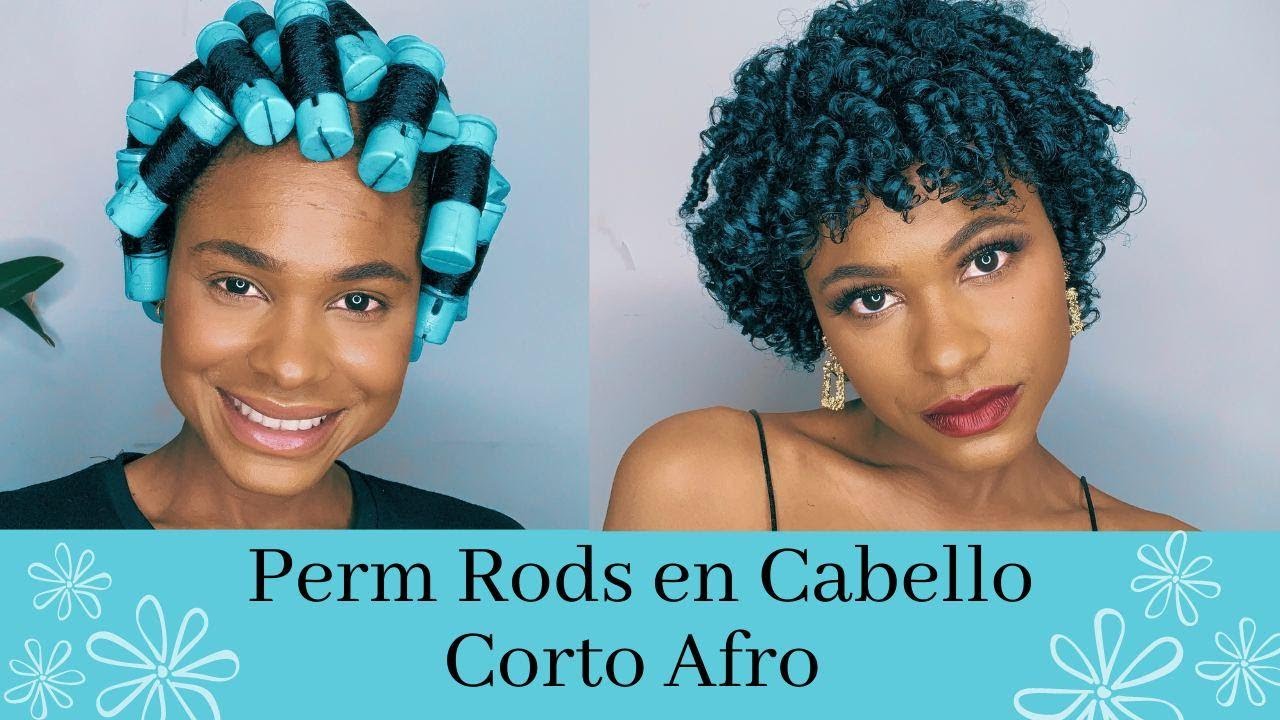 PASO A PASO Perm Rods En Cabello Corto Afro