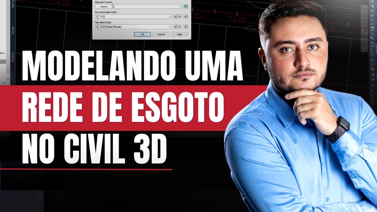 MODELANDO UMA REDE DE ESGOTO NO CIVIL 3D